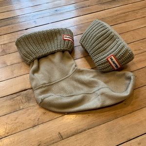 Hunter knitted/fleece socks for short boot